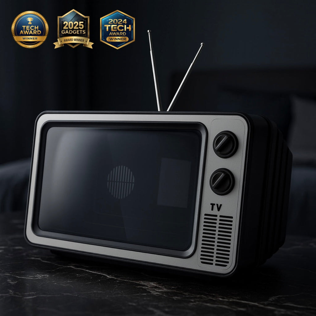 Retro TV Phone Screen Magnifier - Space Grey